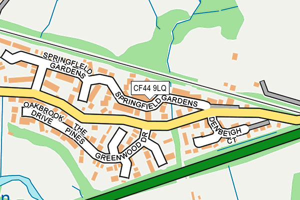 CF44 9LQ map - OS OpenMap – Local (Ordnance Survey) CF44 9LQ map - OS OpenMap – Local (Ordnance Survey)