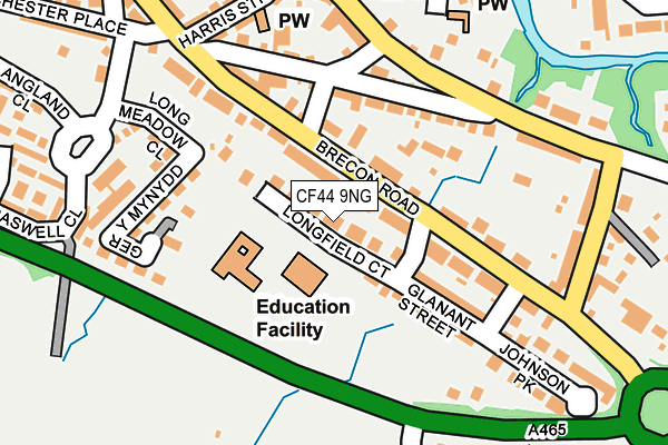 CF44 9NG map - OS OpenMap – Local (Ordnance Survey) CF44 9NG map - OS OpenMap – Local (Ordnance Survey)