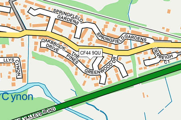 CF44 9QU map - OS OpenMap – Local (Ordnance Survey) CF44 9QU map - OS OpenMap – Local (Ordnance Survey)