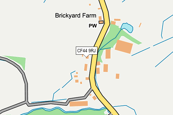 CF44 9RJ map - OS OpenMap – Local (Ordnance Survey) CF44 9RJ map - OS OpenMap – Local (Ordnance Survey)