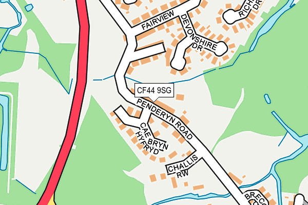 CF44 9SG map - OS OpenMap – Local (Ordnance Survey) CF44 9SG map - OS OpenMap – Local (Ordnance Survey)