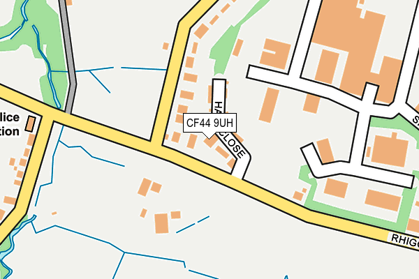 CF44 9UH map - OS OpenMap – Local (Ordnance Survey) CF44 9UH map - OS OpenMap – Local (Ordnance Survey)