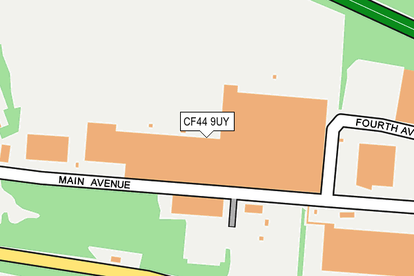 CF44 9UY map - OS OpenMap – Local (Ordnance Survey) CF44 9UY map - OS OpenMap – Local (Ordnance Survey)
