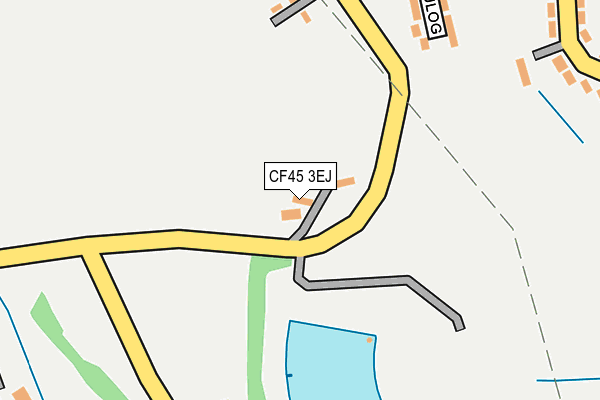 CF45 3EJ map - OS OpenMap – Local (Ordnance Survey) CF45 3EJ map - OS OpenMap – Local (Ordnance Survey)