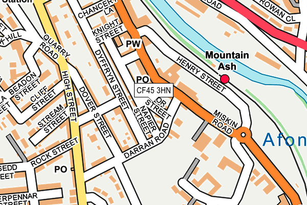 CF45 3HN map - OS OpenMap – Local (Ordnance Survey) CF45 3HN map - OS OpenMap – Local (Ordnance Survey)