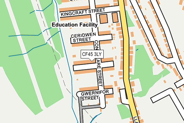 CF45 3LY map - OS OpenMap – Local (Ordnance Survey) CF45 3LY map - OS OpenMap – Local (Ordnance Survey)