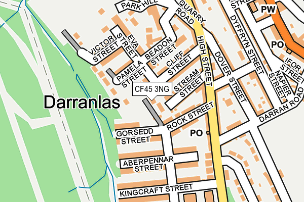 CF45 3NG map - OS OpenMap – Local (Ordnance Survey) CF45 3NG map - OS OpenMap – Local (Ordnance Survey)