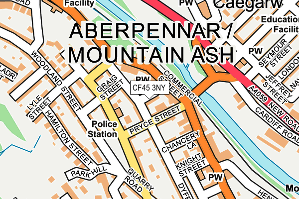 CF45 3NY map - OS OpenMap – Local (Ordnance Survey) CF45 3NY map - OS OpenMap – Local (Ordnance Survey)