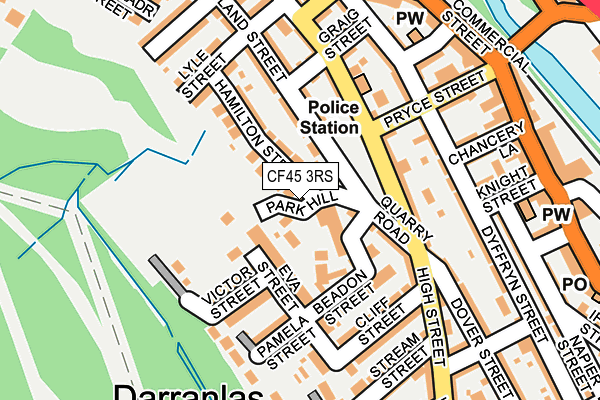 CF45 3RS map - OS OpenMap – Local (Ordnance Survey) CF45 3RS map - OS OpenMap – Local (Ordnance Survey)