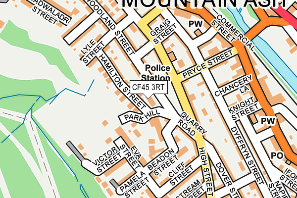 CF45 3RT map - OS OpenMap – Local (Ordnance Survey) CF45 3RT map - OS OpenMap – Local (Ordnance Survey)