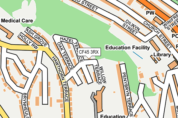 CF45 3RX map - OS OpenMap – Local (Ordnance Survey) CF45 3RX map - OS OpenMap – Local (Ordnance Survey)
