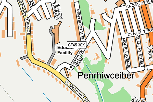 CF45 3SX map - OS OpenMap – Local (Ordnance Survey) CF45 3SX map - OS OpenMap – Local (Ordnance Survey)