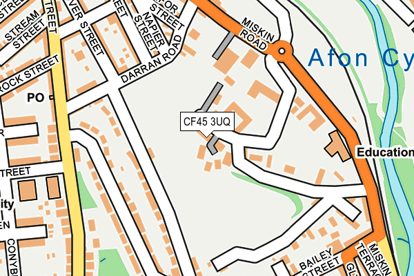 CF45 3UQ map - OS OpenMap – Local (Ordnance Survey) CF45 3UQ map - OS OpenMap – Local (Ordnance Survey)