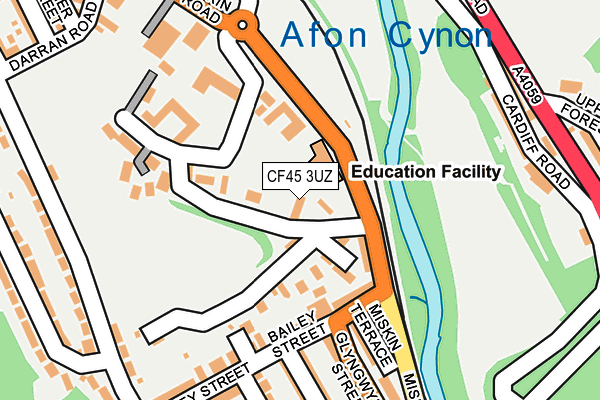 CF45 3UZ map - OS OpenMap – Local (Ordnance Survey) CF45 3UZ map - OS OpenMap – Local (Ordnance Survey)