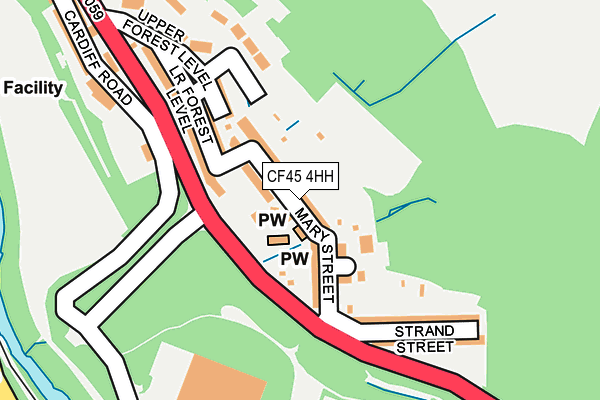 CF45 4HH map - OS OpenMap – Local (Ordnance Survey) CF45 4HH map - OS OpenMap – Local (Ordnance Survey)