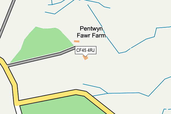 CF45 4RJ map - OS OpenMap – Local (Ordnance Survey) CF45 4RJ map - OS OpenMap – Local (Ordnance Survey)