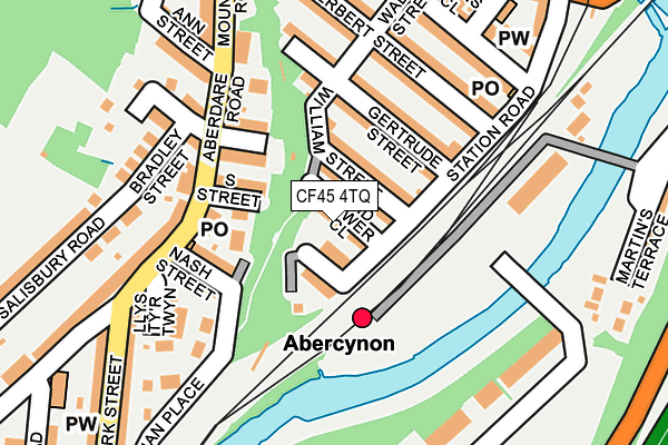 CF45 4TQ map - OS OpenMap – Local (Ordnance Survey) CF45 4TQ map - OS OpenMap – Local (Ordnance Survey)