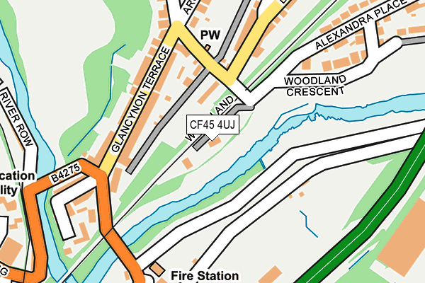 CF45 4UJ map - OS OpenMap – Local (Ordnance Survey) CF45 4UJ map - OS OpenMap – Local (Ordnance Survey)