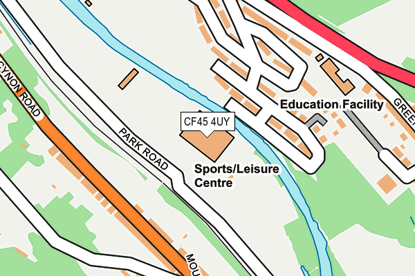 CF45 4UY map - OS OpenMap – Local (Ordnance Survey) CF45 4UY map - OS OpenMap – Local (Ordnance Survey)
