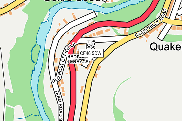 CF46 5DW map - OS OpenMap – Local (Ordnance Survey) CF46 5DW map - OS OpenMap – Local (Ordnance Survey)