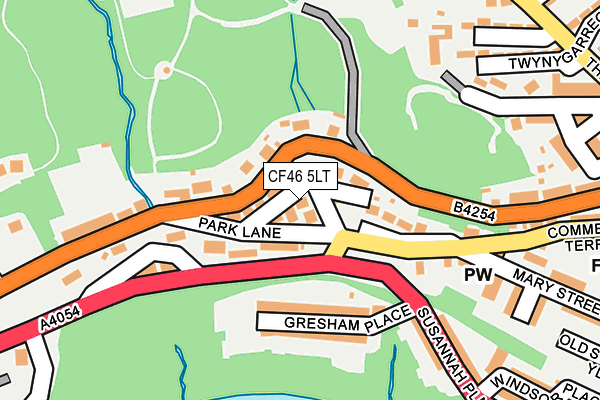 CF46 5LT map - OS OpenMap – Local (Ordnance Survey) CF46 5LT map - OS OpenMap – Local (Ordnance Survey)