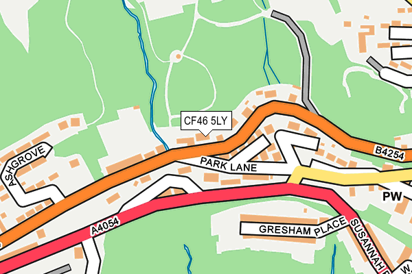 CF46 5LY map - OS OpenMap – Local (Ordnance Survey) CF46 5LY map - OS OpenMap – Local (Ordnance Survey)