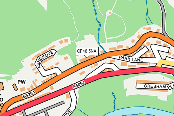 CF46 5NA map - OS OpenMap – Local (Ordnance Survey) CF46 5NA map - OS OpenMap – Local (Ordnance Survey)