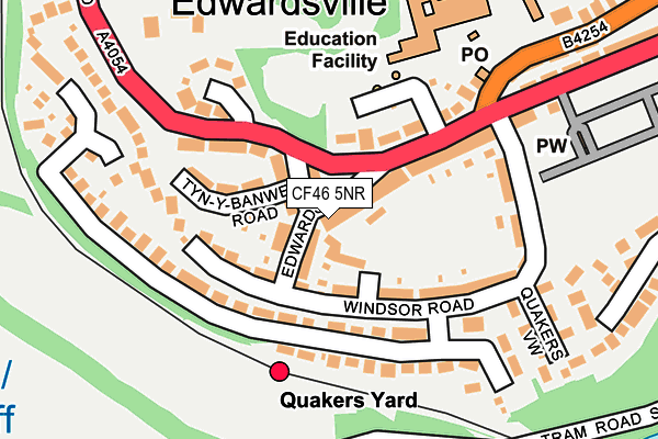 CF46 5NR map - OS OpenMap – Local (Ordnance Survey) CF46 5NR map - OS OpenMap – Local (Ordnance Survey)