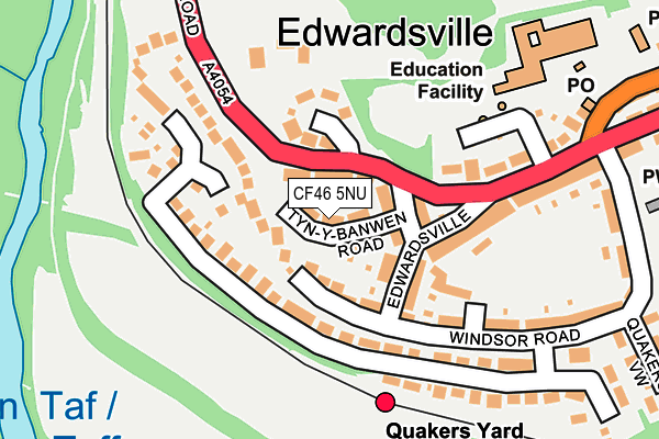CF46 5NU map - OS OpenMap – Local (Ordnance Survey) CF46 5NU map - OS OpenMap – Local (Ordnance Survey)
