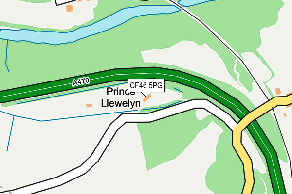 CF46 5PG map - OS OpenMap – Local (Ordnance Survey) CF46 5PG map - OS OpenMap – Local (Ordnance Survey)