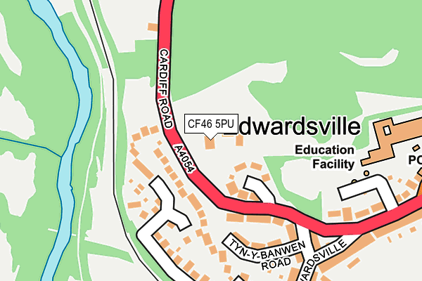CF46 5PU map - OS OpenMap – Local (Ordnance Survey) CF46 5PU map - OS OpenMap – Local (Ordnance Survey)