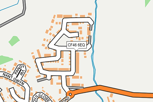 CF46 6EQ map - OS OpenMap – Local (Ordnance Survey) CF46 6EQ map - OS OpenMap – Local (Ordnance Survey)
