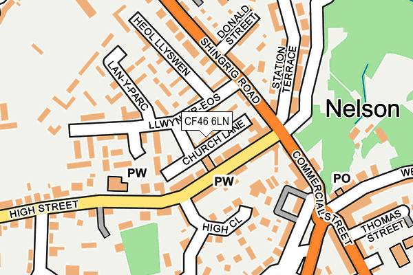 CF46 6LN map - OS OpenMap – Local (Ordnance Survey) CF46 6LN map - OS OpenMap – Local (Ordnance Survey)