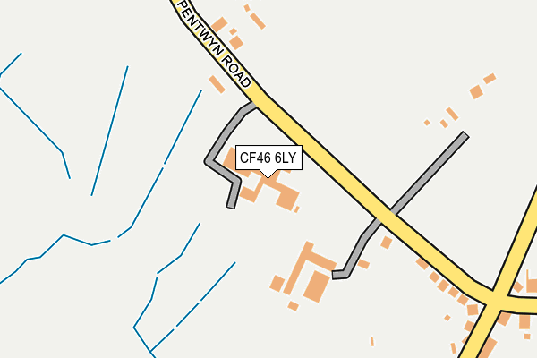CF46 6LY map - OS OpenMap – Local (Ordnance Survey) CF46 6LY map - OS OpenMap – Local (Ordnance Survey)