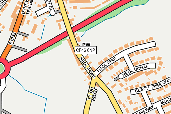 CF46 6NP map - OS OpenMap – Local (Ordnance Survey) CF46 6NP map - OS OpenMap – Local (Ordnance Survey)