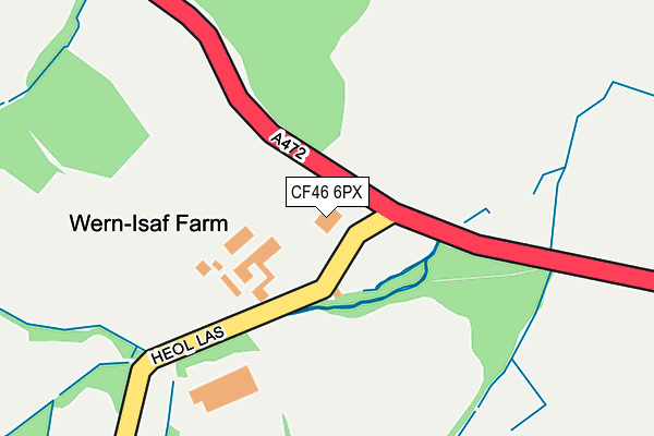 CF46 6PX map - OS OpenMap – Local (Ordnance Survey) CF46 6PX map - OS OpenMap – Local (Ordnance Survey)