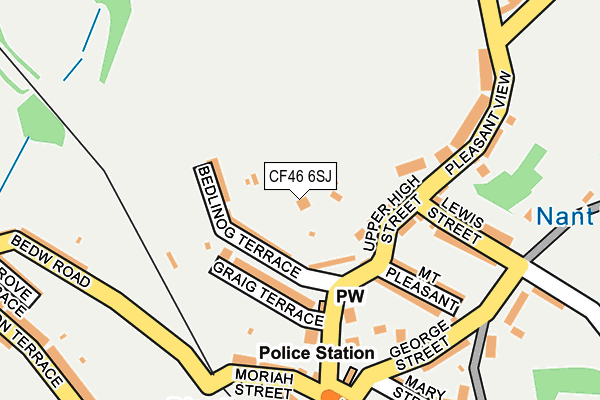 CF46 6SJ map - OS OpenMap – Local (Ordnance Survey) CF46 6SJ map - OS OpenMap – Local (Ordnance Survey)