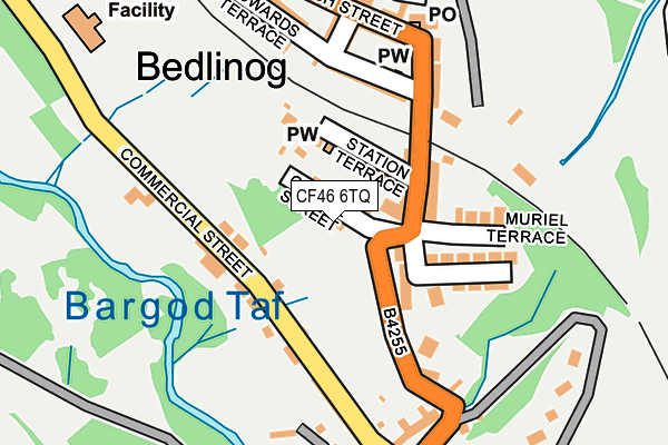 CF46 6TQ map - OS OpenMap – Local (Ordnance Survey) CF46 6TQ map - OS OpenMap – Local (Ordnance Survey)