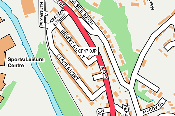 CF47 0JP map - OS OpenMap – Local (Ordnance Survey) CF47 0JP map - OS OpenMap – Local (Ordnance Survey)