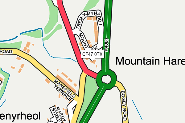 CF47 0TX map - OS OpenMap – Local (Ordnance Survey) CF47 0TX map - OS OpenMap – Local (Ordnance Survey)