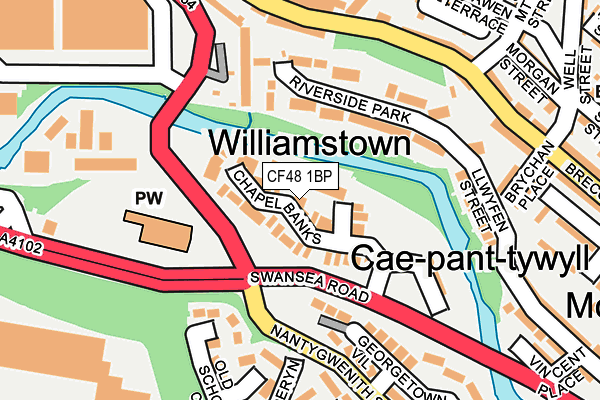 CF48 1BP map - OS OpenMap – Local (Ordnance Survey) CF48 1BP map - OS OpenMap – Local (Ordnance Survey)