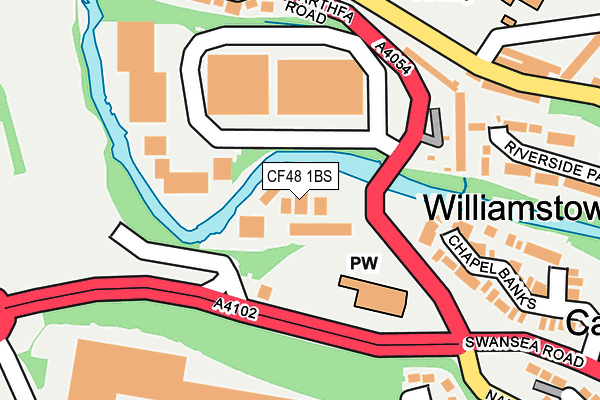 CF48 1BS map - OS OpenMap – Local (Ordnance Survey) CF48 1BS map - OS OpenMap – Local (Ordnance Survey)
