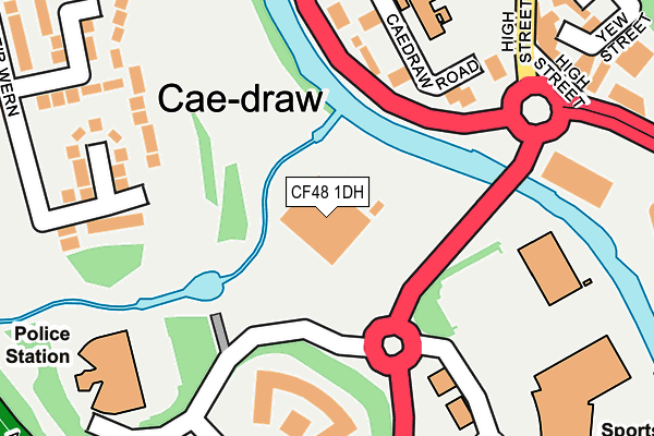 CF48 1DH map - OS OpenMap – Local (Ordnance Survey) CF48 1DH map - OS OpenMap – Local (Ordnance Survey)