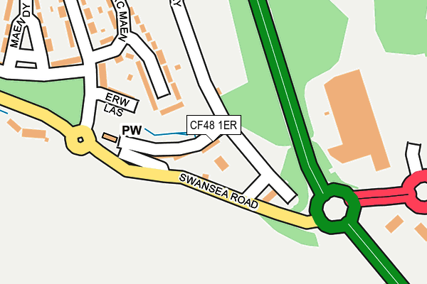 CF48 1ER map - OS OpenMap – Local (Ordnance Survey) CF48 1ER map - OS OpenMap – Local (Ordnance Survey)