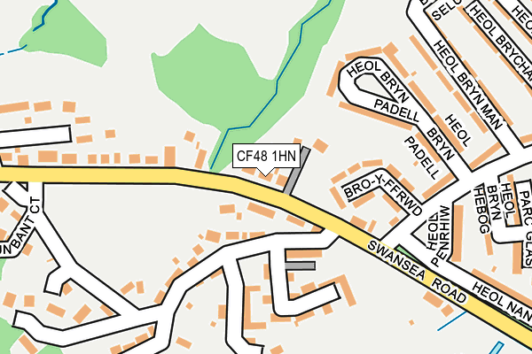 CF48 1HN map - OS OpenMap – Local (Ordnance Survey)