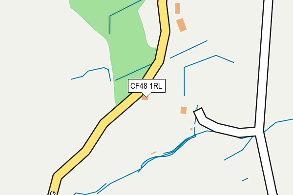 CF48 1RL map - OS OpenMap – Local (Ordnance Survey) CF48 1RL map - OS OpenMap – Local (Ordnance Survey)