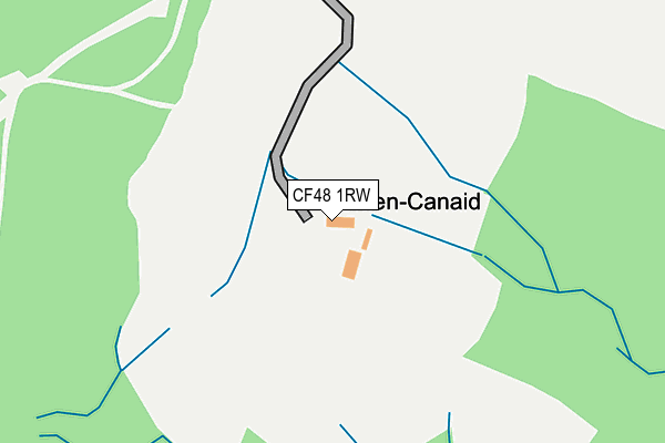 CF48 1RW map - OS OpenMap – Local (Ordnance Survey) CF48 1RW map - OS OpenMap – Local (Ordnance Survey)