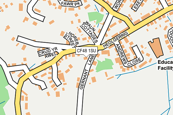 CF48 1SU map - OS OpenMap – Local (Ordnance Survey) CF48 1SU map - OS OpenMap – Local (Ordnance Survey)