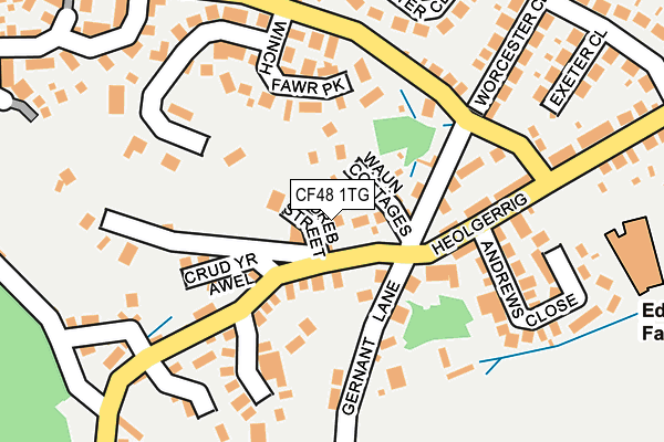 CF48 1TG map - OS OpenMap – Local (Ordnance Survey) CF48 1TG map - OS OpenMap – Local (Ordnance Survey)