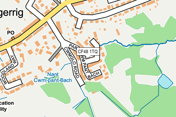 CF48 1TQ map - OS OpenMap – Local (Ordnance Survey) CF48 1TQ map - OS OpenMap – Local (Ordnance Survey)